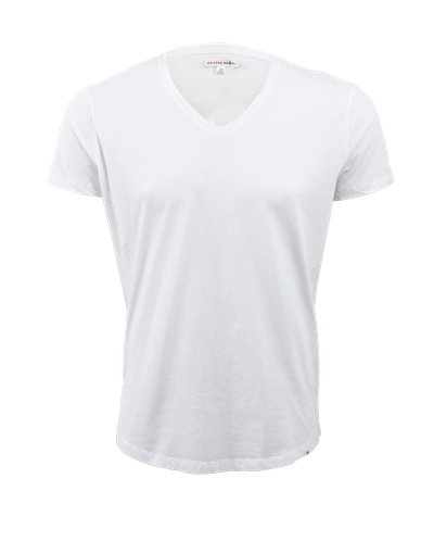 Shop Orlebar Brown Ob V-neck T-shirt In White
