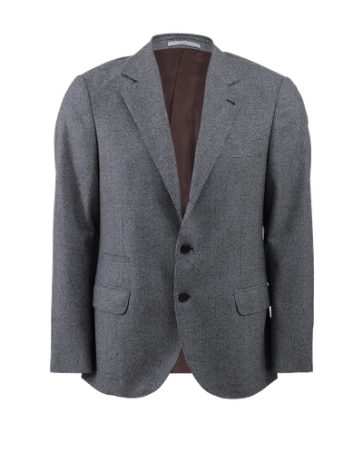 Brunello Cucinelli Check Suit Jacket In Blk-wht