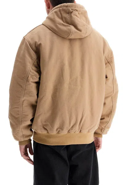Carhartt Og Active Jacket Hamilton Brown In Beige