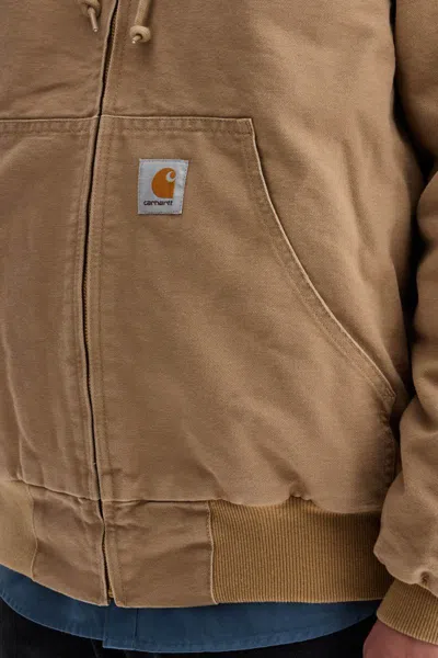 Carhartt Og Active Jacket Hamilton Brown In Beige