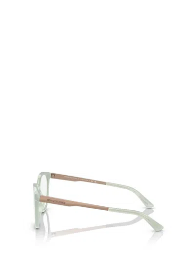 Shop Armani Exchange Eyeglasses In Shiny Opaline Azure