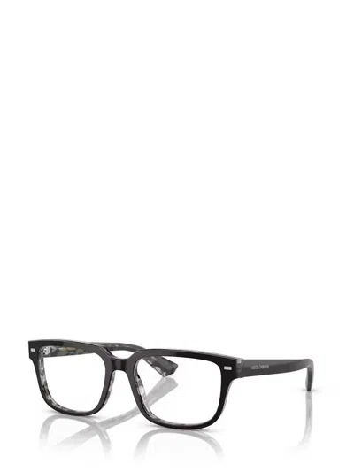 Shop Dolce & Gabbana Eyewear Eyeglasses In Black On Grey Havana