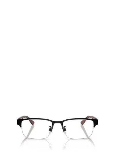 Shop Emporio Armani Eyeglasses In Matte Black