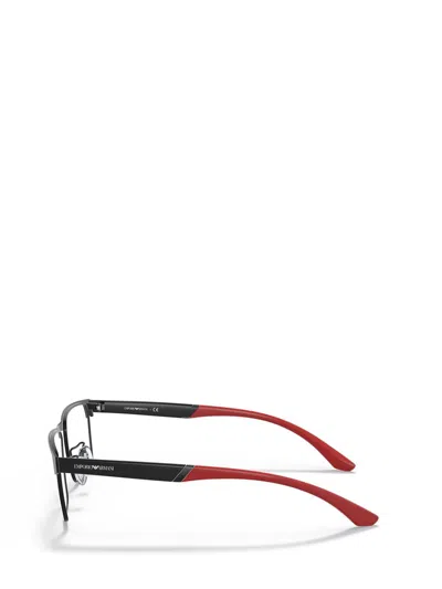 Shop Emporio Armani Eyeglasses In Matte Black