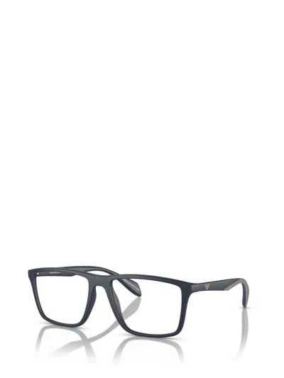 Shop Emporio Armani Eyeglasses In Matte Blue