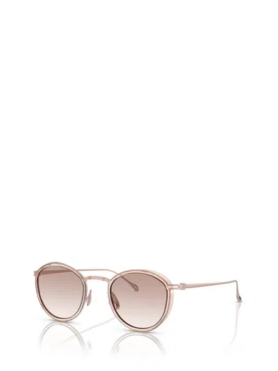 Shop Giorgio Armani Sunglasses In Transparent Pink