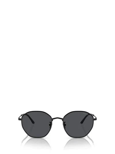 Shop Giorgio Armani Sunglasses In Matte Black