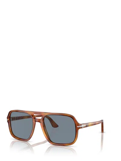 Persol Tortoiseshell-effect Pilot-frame Sunglasses In Brown