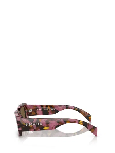 Prada Rectangular-frame Sunglasses Sunglasses In Mahogany