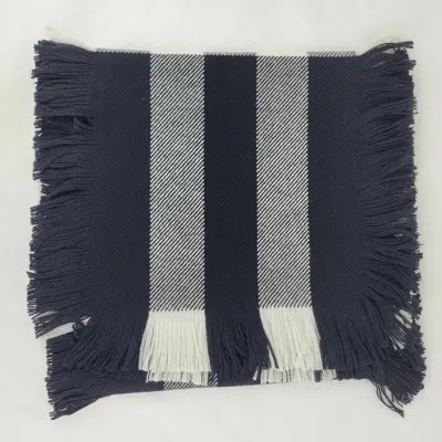 Burberry Black Wool Half Mega Fashion Plaid Check Fringe Scarf 40583951 In Black
