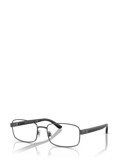 Shop Polo Ralph Lauren Eyeglasses In Semishiny Dark Gunmetal