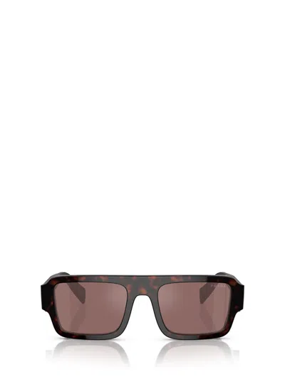 Prada Eyewear Square Frame Sunglasses In Briar Tortoise