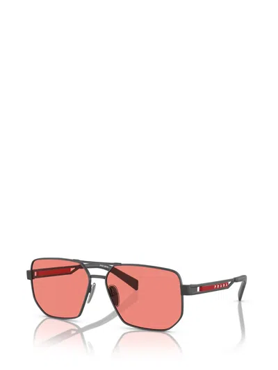 Shop Prada Sunglasses In Matte Grey