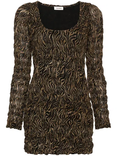Nanushka Frensi Zebra-print Dress