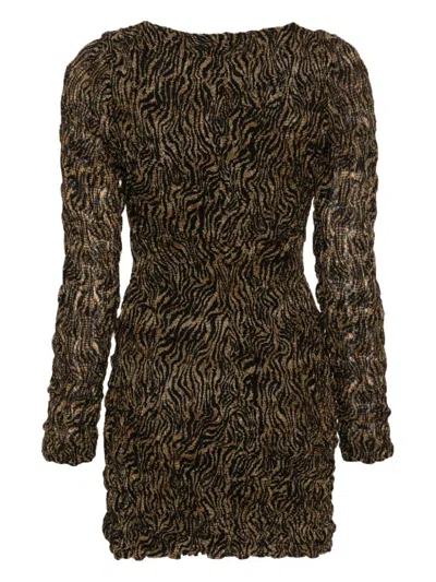 Nanushka Frensi Zebra-print Dress