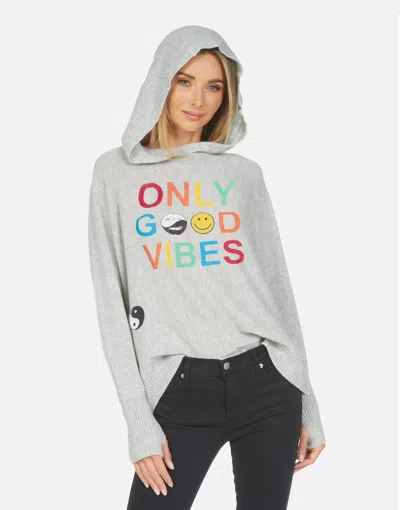 Lauren Moshi X Namiko X Only Good Vibes In Heather Grey