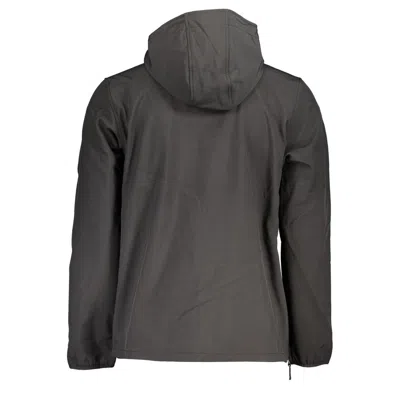 Norway 1963 Sleek Soft Shell Hooded Jacket For Men In Black