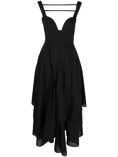 A.w.a.k.e. Mode Dress With Multi Panel Skirt
