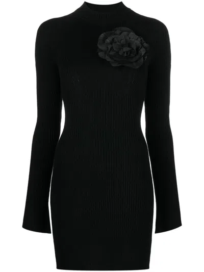 Blumarine Short Dress With Flower Decor