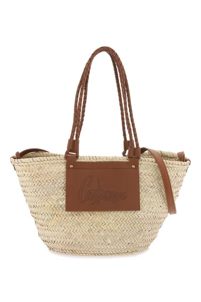 Shop Castaã±er Castaner Large Woven Raffia Basket Bag