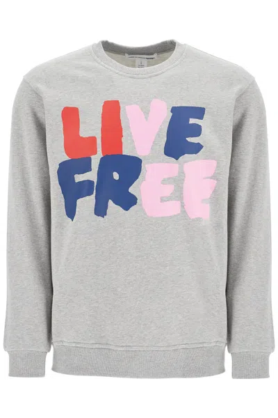 Comme Des Garçons Shirt Live Free Hooded Sweat