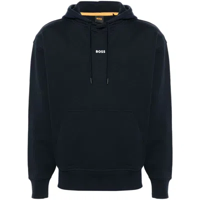 Shop Hugo Boss Boss Sweatshirts In Blue