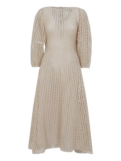 Shop Jil Sander Dresses In Beige