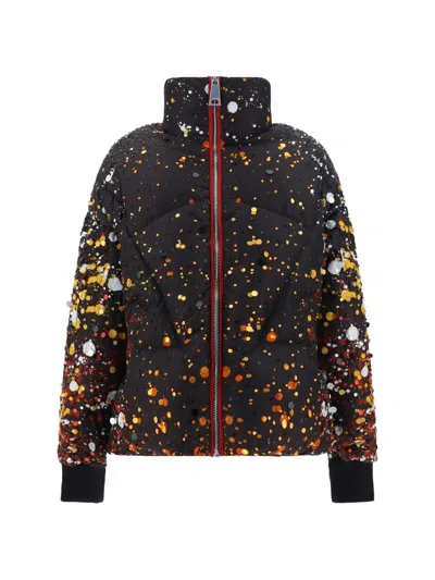 Khrisjoy Down Sequinned Puffer Jacket In Multicolour