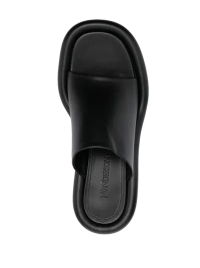 Jw Anderson Black Bumper Tube Sandals