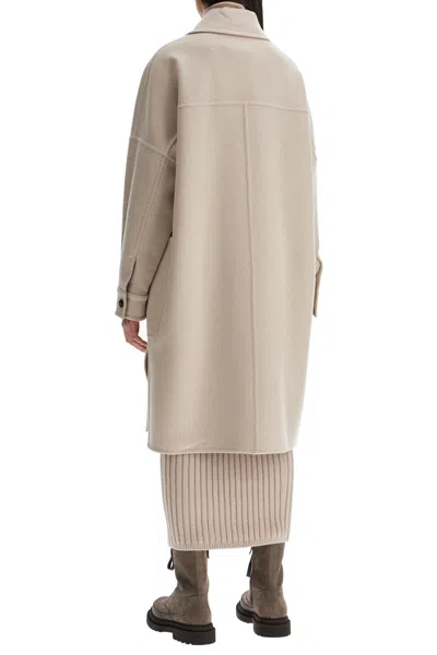 Shop Max Mara Atelier "cashmere Oversized Chemise Coat