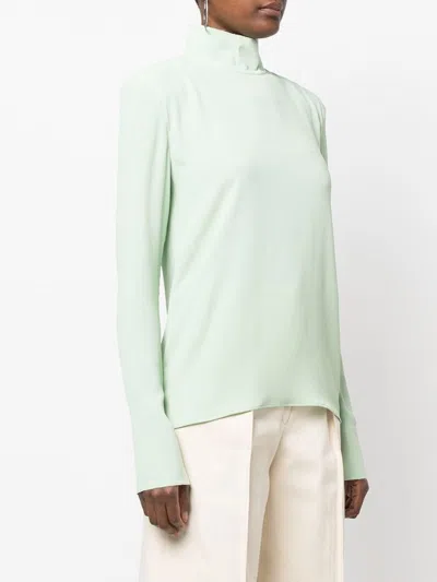 Veronique Leroy Véronique Leroy High Neck Zipped Long Sleeves Top