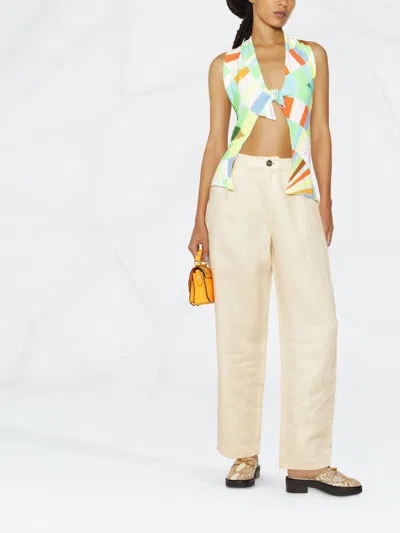 Siedres Pleated Linen Pants