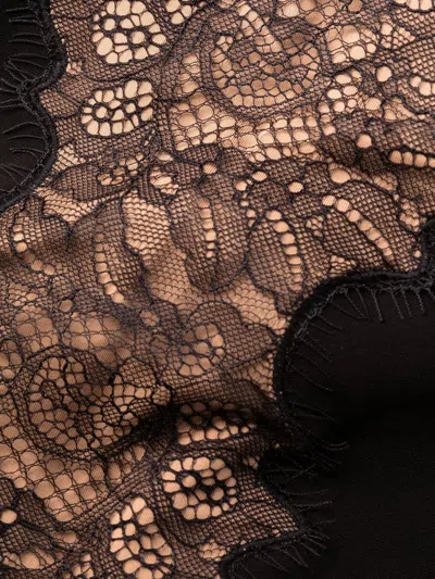 Self-portrait Plain Knitted Hollowed-out Mini Dress