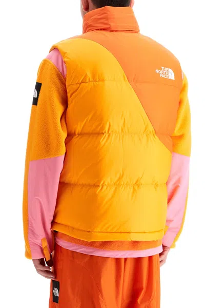 The North Face Color-block Down Vest With Removable Hood