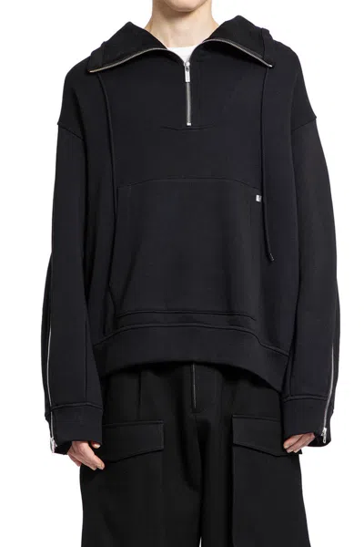 Shop Helmut Lang Quarter-zip In Black