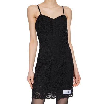 Shop Dolce & Gabbana Laces Mini Dress Women In Black
