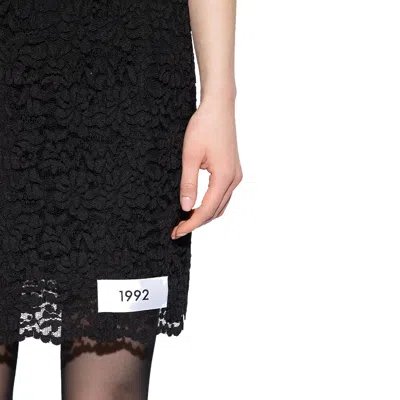 Shop Dolce & Gabbana Laces Mini Dress Women In Black