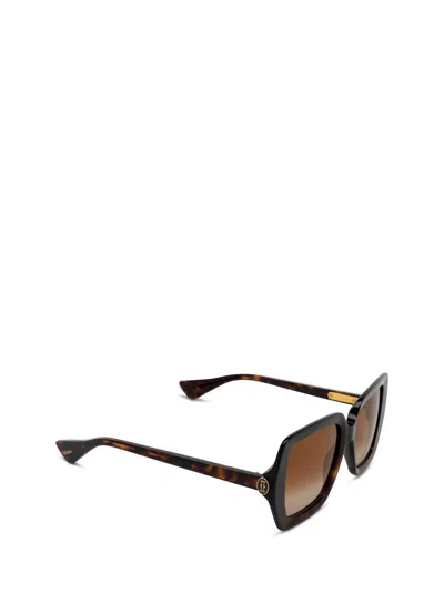 Shop Cartier Sunglasses In Brown