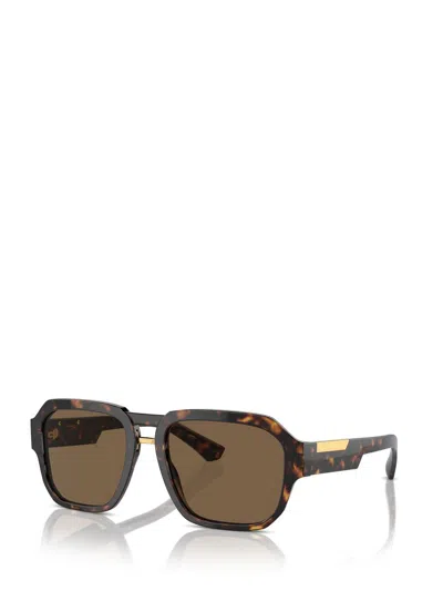 Shop Dolce & Gabbana Eyewear Sunglasses In Brown