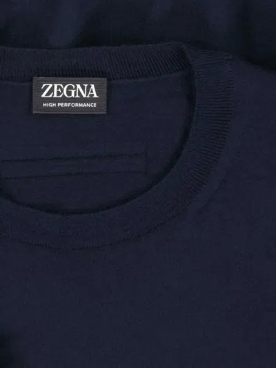 Shop Zegna Sweaters In Blue