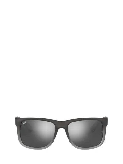 Shop Ray Ban Ray-ban Sunglasses In Rubber Grey/grey Transp.