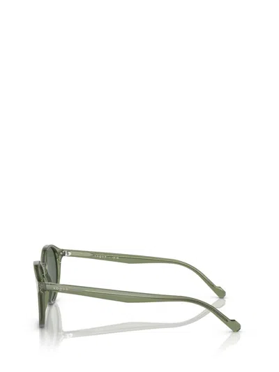 Shop Vogue Eyewear Sunglasses In Transparent Green