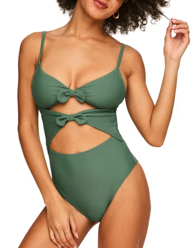 Adore Me Morgan Women's Swimwear One-piece In Green