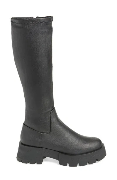 Steve Madden Romano Platform Knee High Boot In Black