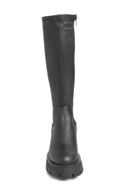 Shop Steve Madden Romano Platform Knee High Boot In Black