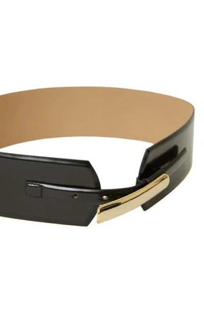 B-low The Belt Lydia Modern Leather Belt In Black Gold