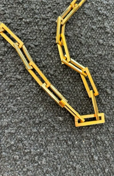 St. Moran Two-tone Oversize Chain Necklace In Gold