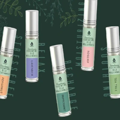 Pursonic Aromatherapy Essential Oils Rollerballs In Multicolor