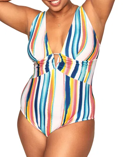 Adore Me Andria Women's Plus-size Swimwear One-piece In Multi
