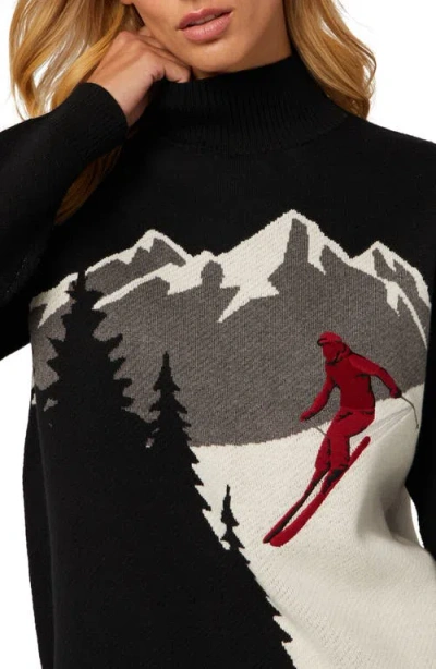 Alp N Rock Portia Mock Neck Sweater In Black